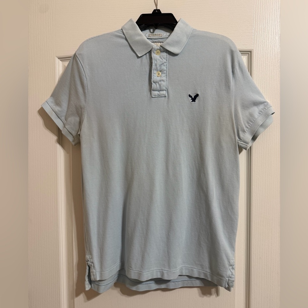 Men’s American Eagle Outfitters Sky Blue Polo Shirt